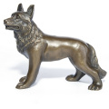 Pet Home Deco Wolf Art Craft Dog Bronze Statue Sculpture Ydw-109